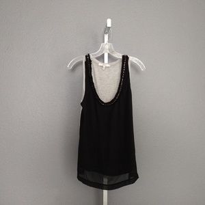 Robert Rodriguez tank with rhinestone detail